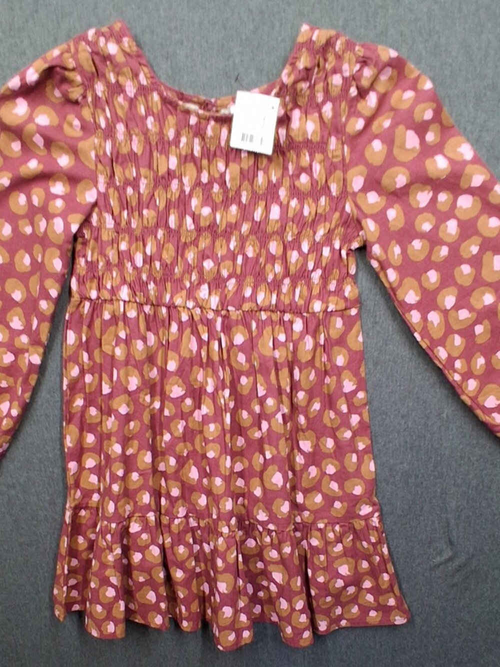 Girls dress, Cotton on Kids, size 8, rust, brown and pink, new with tags